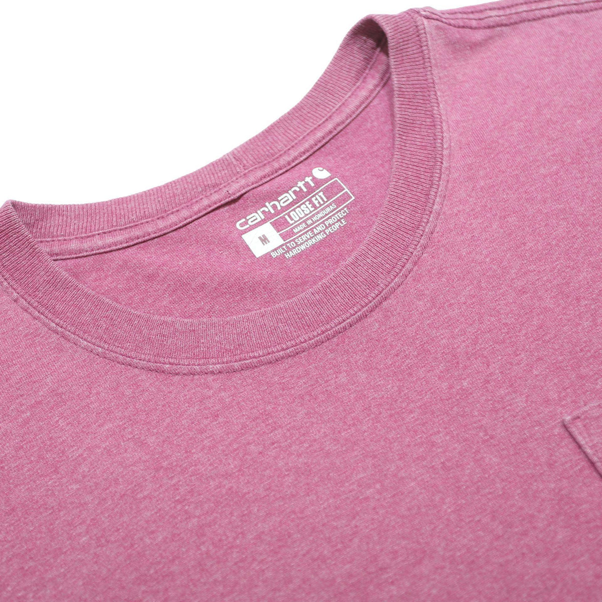 CARHARTT Mens Pink Pocket T-Shirt M Short Sleeve Crew Neck Workwear Casual