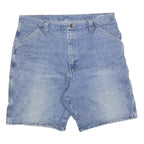 WRANGLER Mens Shorts Blue Casual XL W38 Denim Cotton Blend Relaxed Fit