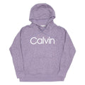 CALVIN KLEIN Womens Purple Hoodie Pullover L