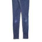 LEVI'S 710 Womens Slim Blue Denim Medium Wash Zip W26 L30 Skinny Jeans