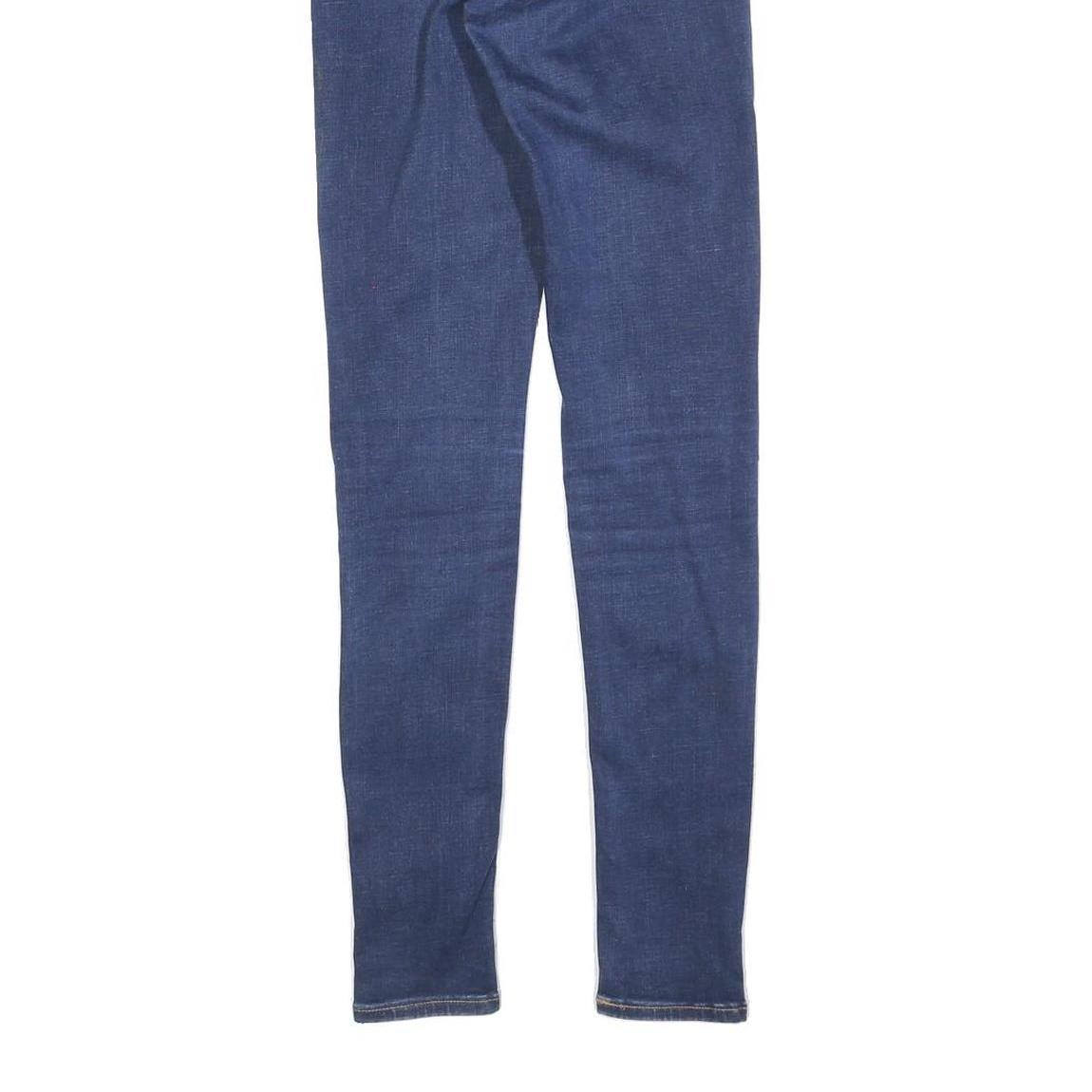 LEVI'S 710 Womens Slim Blue Denim Medium Wash Zip W26 L30 Skinny Jeans