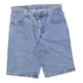 CHAMACCO Womens Denim Blue Casual Shorts M W30 Button Fly Pockets