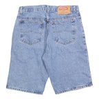 CHAMACCO Womens Denim Blue Casual Shorts M W30 Button Fly Pockets