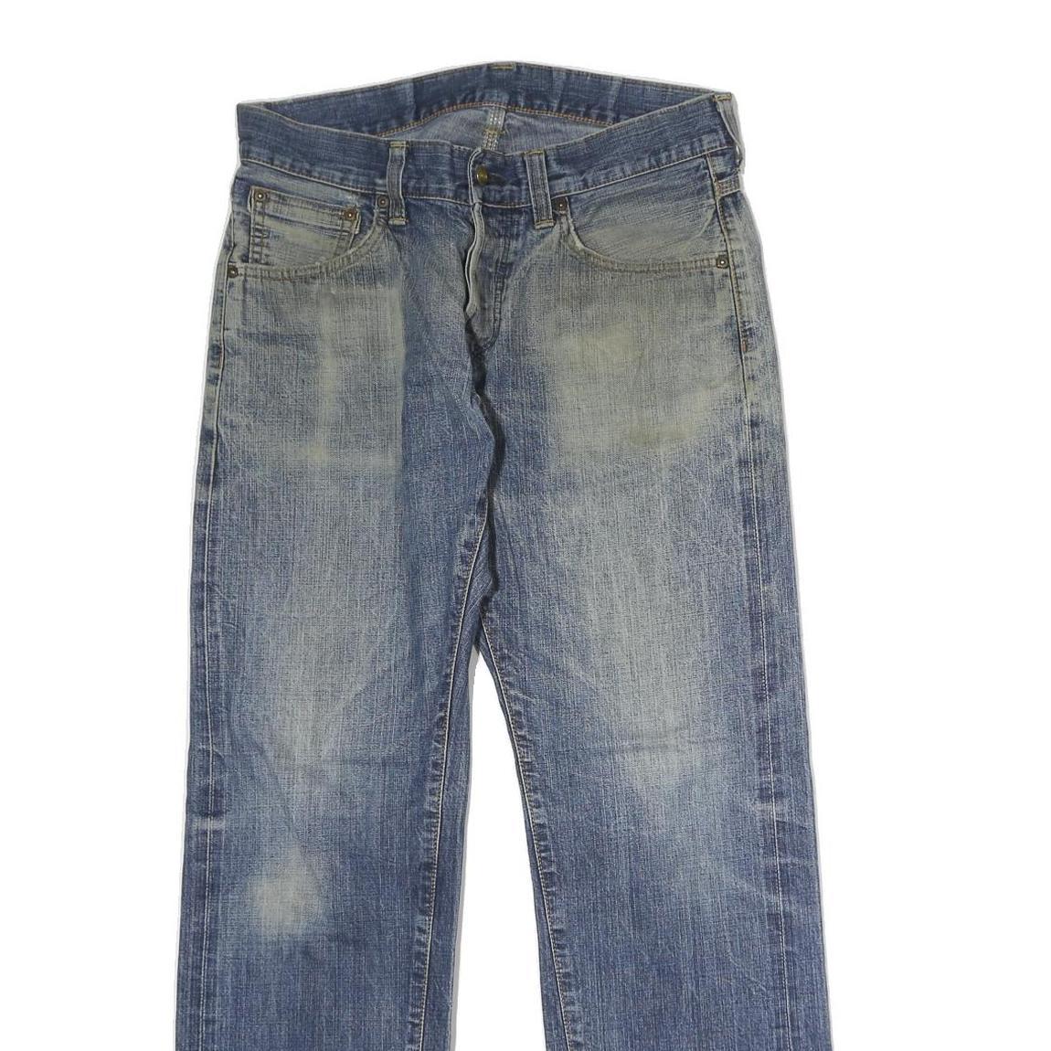 CARHARTT Mens Blue Regular Fit Denim Jeans W30 L30 Workwear Casual Zip Closure