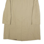 Mens Beige Cotton Blend Classic Jacket Button Closure L L Plain