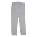 LEVI'S Mens Slim Cotton Blend Grey Trousers W30 L32 Casual Zip Closure