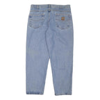 CARHARTT Mens Jeans Blue Relaxed Straight Denim Medium W33 L27 Casual Workwear