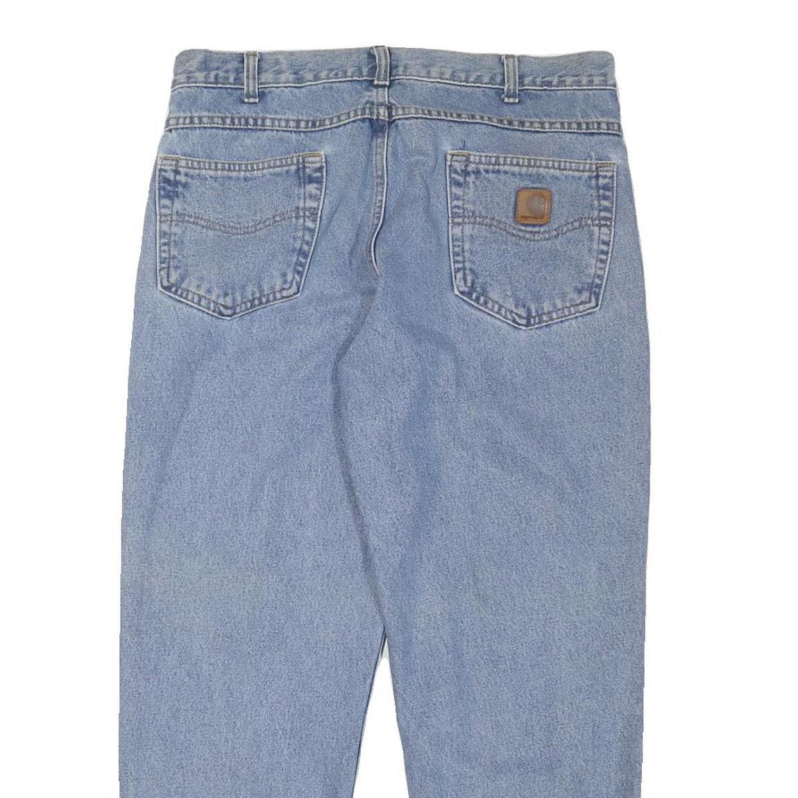 CARHARTT Mens Jeans Blue Relaxed Straight Denim Medium W33 L27 Casual Workwear