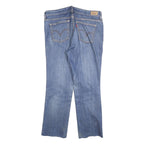 LEVI'S 505 Womens Jeans Blue Regular Straight Denim Medium W32 L26 Classic Zip