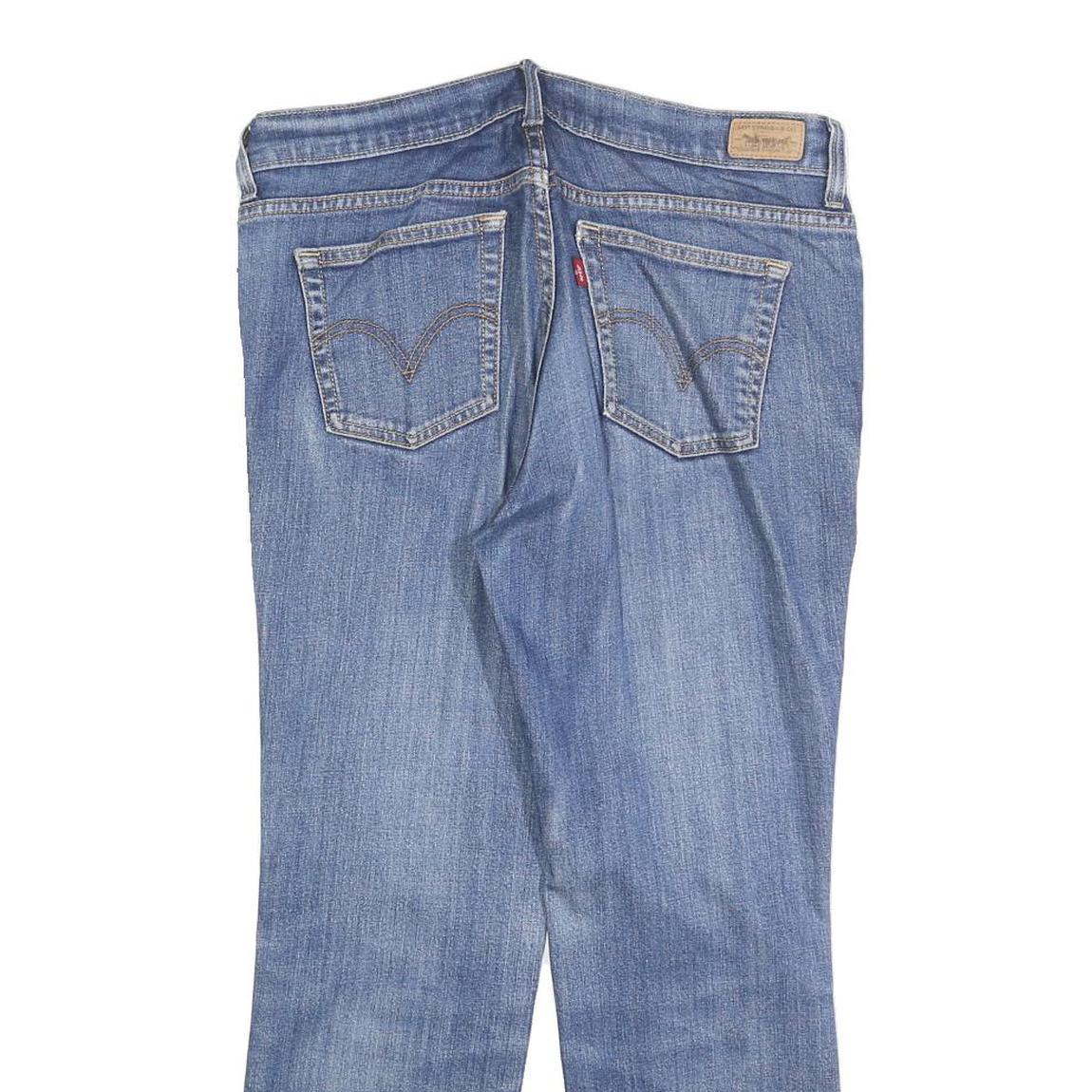 LEVI'S 505 Womens Jeans Blue Regular Straight Denim Medium W32 L26 Classic Zip