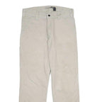 CARHARTT Mens Cotton Blend Beige Relaxed Straight Trousers W32 L30 Workwear Zip
