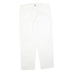 DICKIES Mens White Regular Fit Straight Denim Jeans W38 L32 Workwear Utility