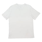 HUGO Mens White Red Logo T-Shirt XL Short Sleeve Crew Neck Cotton Blend