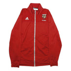 ADIDAS Mens Red Cheetahs Football Track Jacket L Polyester Zip Sportswear
