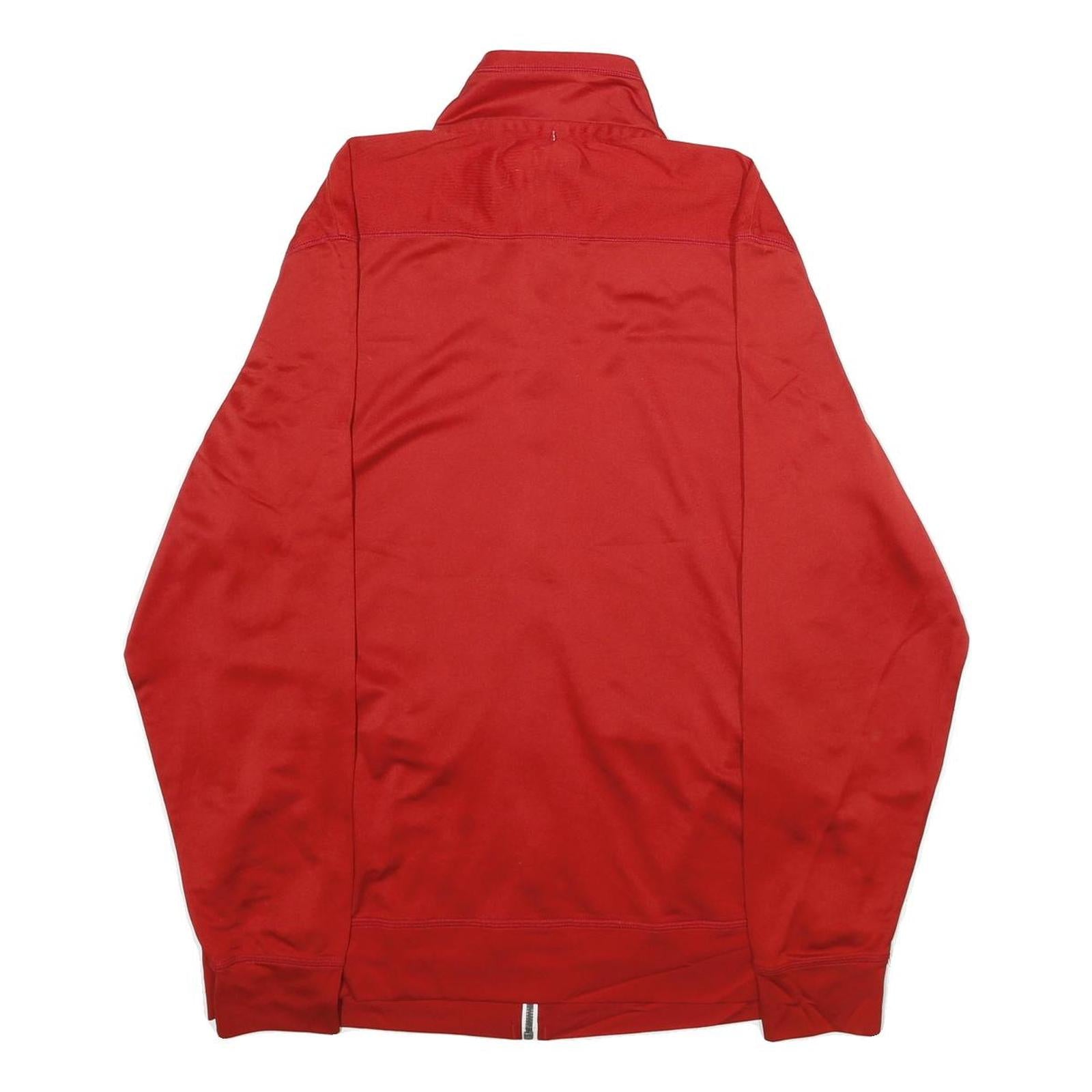 ADIDAS Mens Red Cheetahs Football Track Jacket L Polyester Zip Sportswear