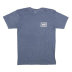 VANS Mens Blue Graphic T-Shirt S Short Sleeve Crew Neck Checkerboard Logo