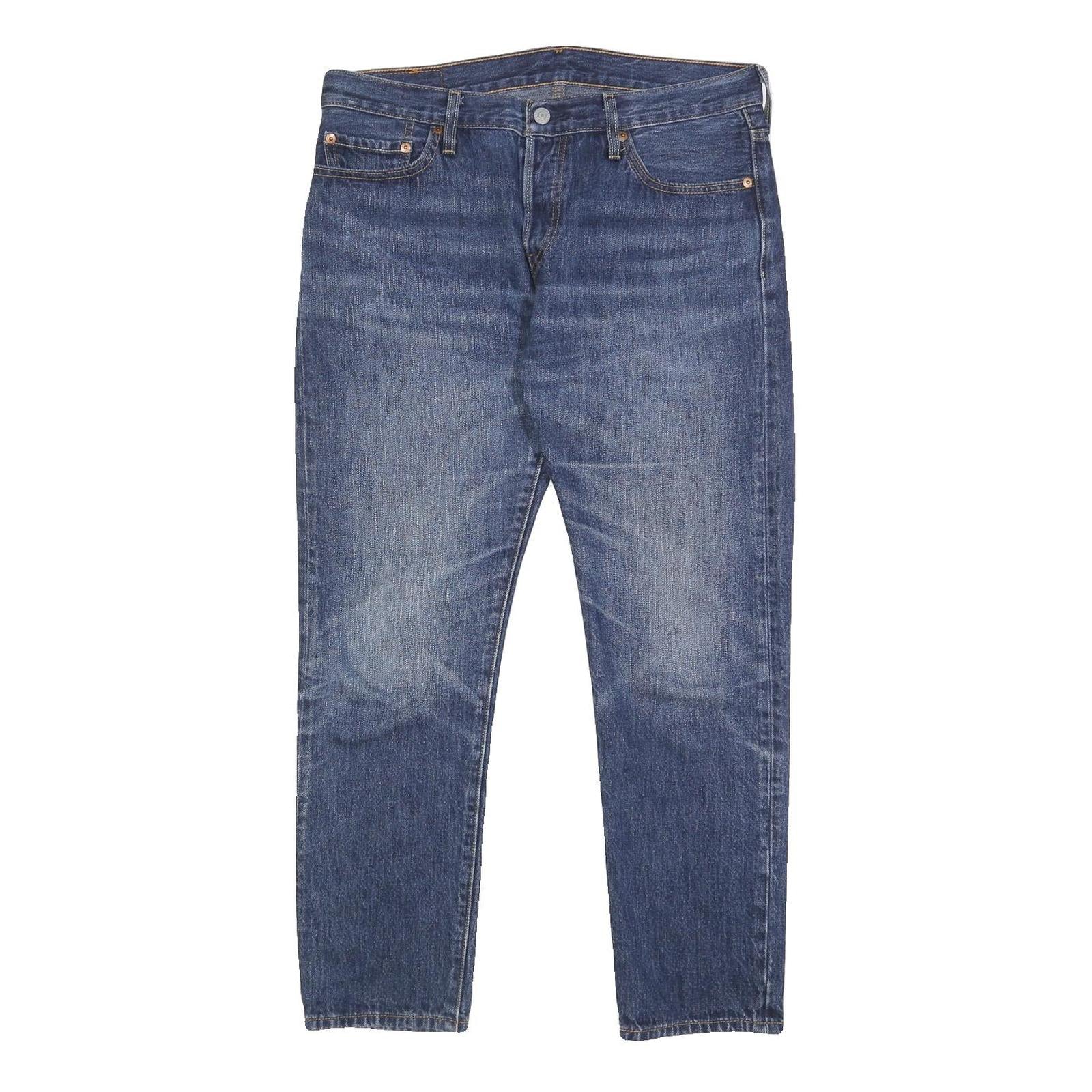 LEVI'S Womens Regular Fit Straight Blue Denim Medium Wash Jeans W32 L28 Classic