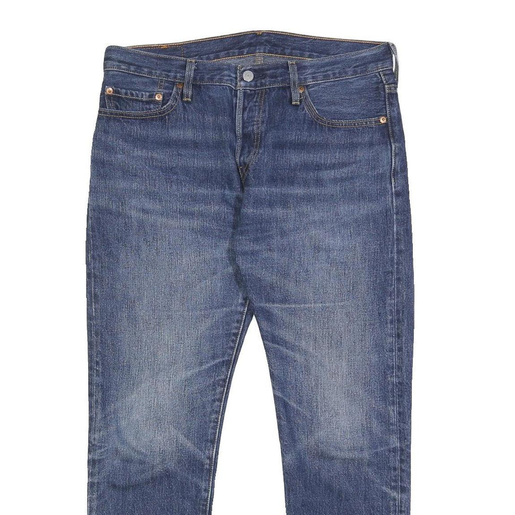 LEVI'S Womens Regular Fit Straight Blue Denim Medium Wash Jeans W32 L28 Classic