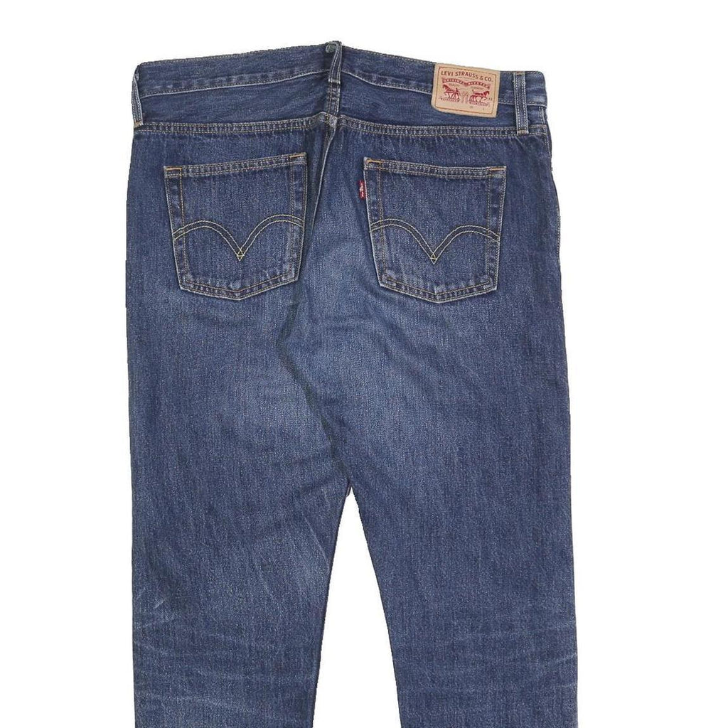 LEVI'S Womens Regular Fit Straight Blue Denim Medium Wash Jeans W32 L28 Classic