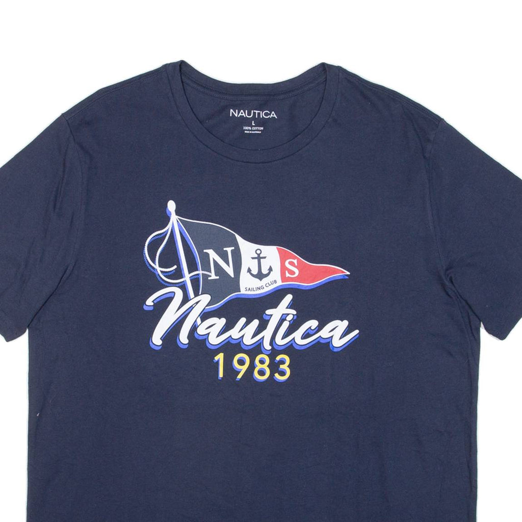 NAUTICA Mens T-Shirt Blue L