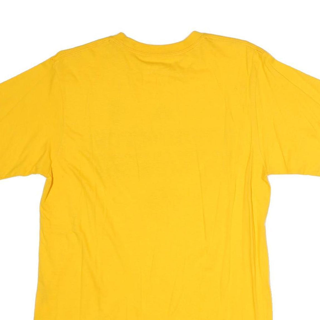 ADIDAS Mens Yellow NBA Graphic T-Shirt M Short Sleeve Crew Neck Cotton