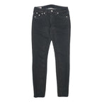 TRUE RELIGION Womens Jeans Black Slim Skinny Denim W26 L30 Stylish Zip Closure