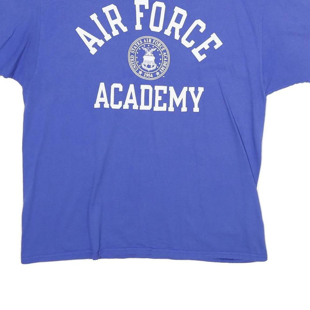 CHAMPION Mens Blue Air Force Academy Graphic T-Shirt XL Short Sleeve Crew Neck