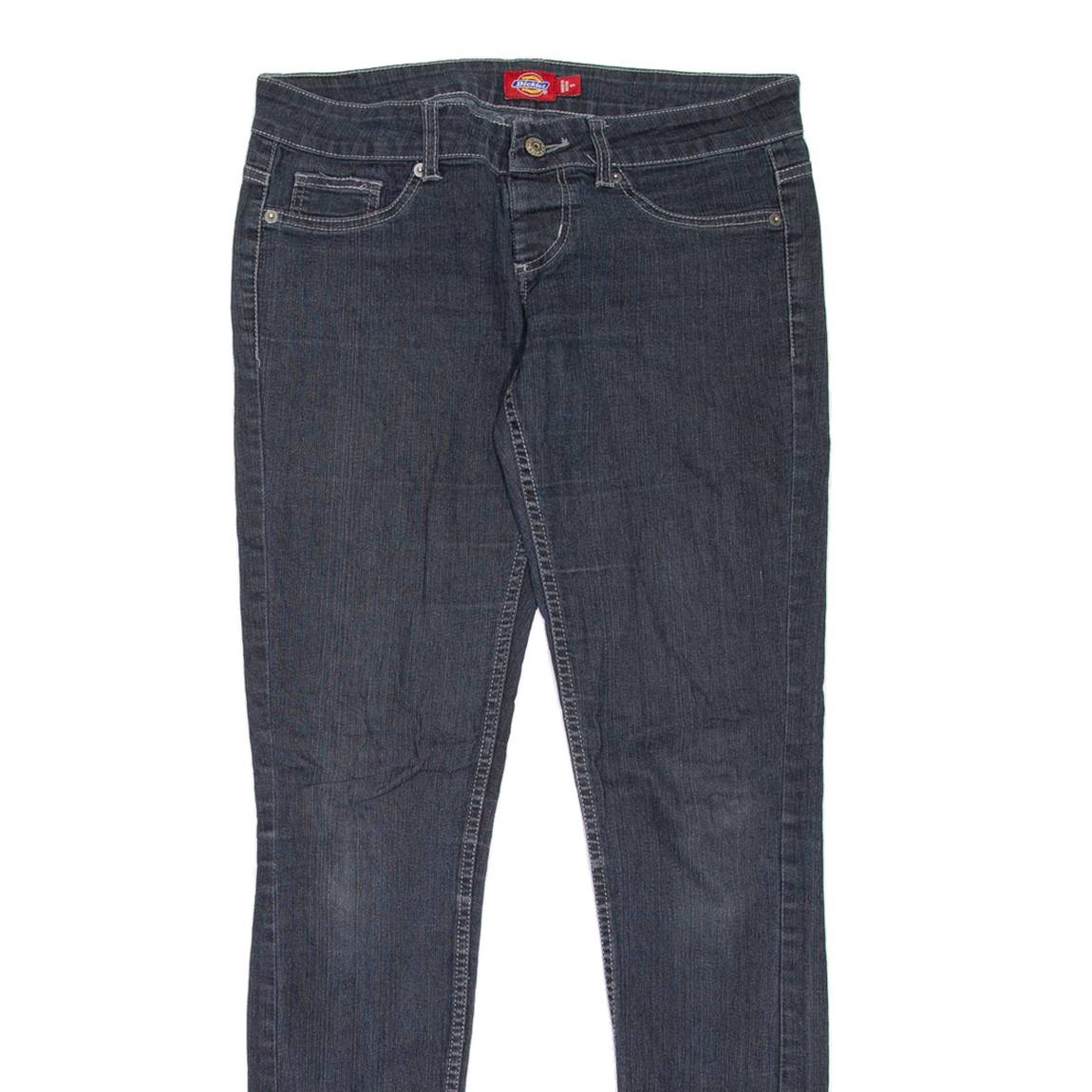 DICKIES Womens Jeans Blue Slim Jegging W30 L32