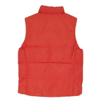 CHAMPION Womens Red S Polyester Blend Quilted Gilet Jacket Zip Casual Wear