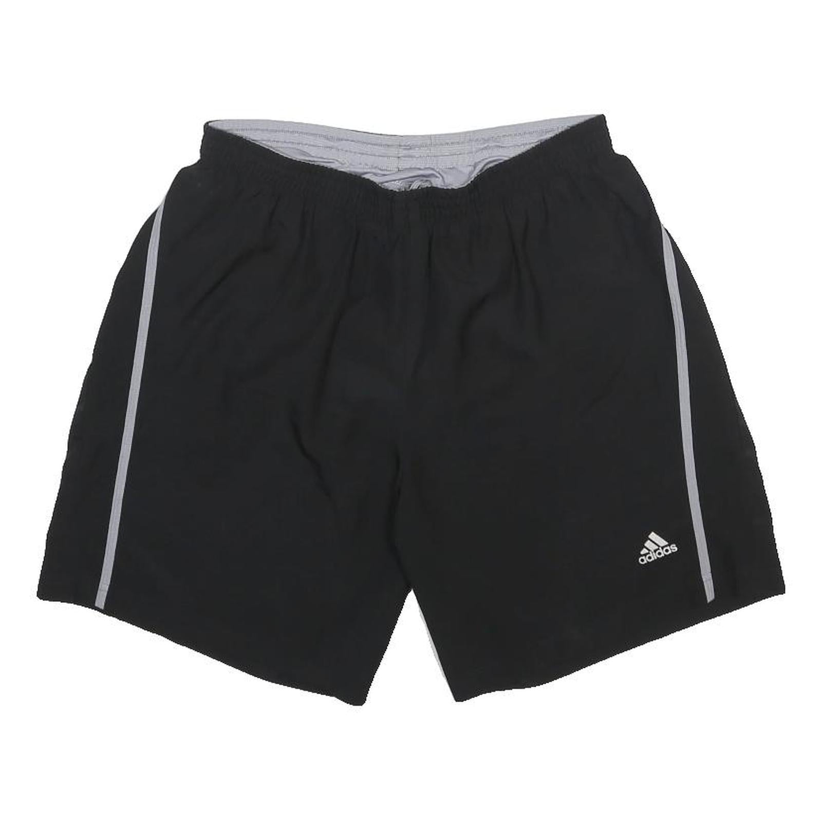 ADIDAS Mens Black Casual Shorts M W26 Sports Gym Polyester Elastic Waist