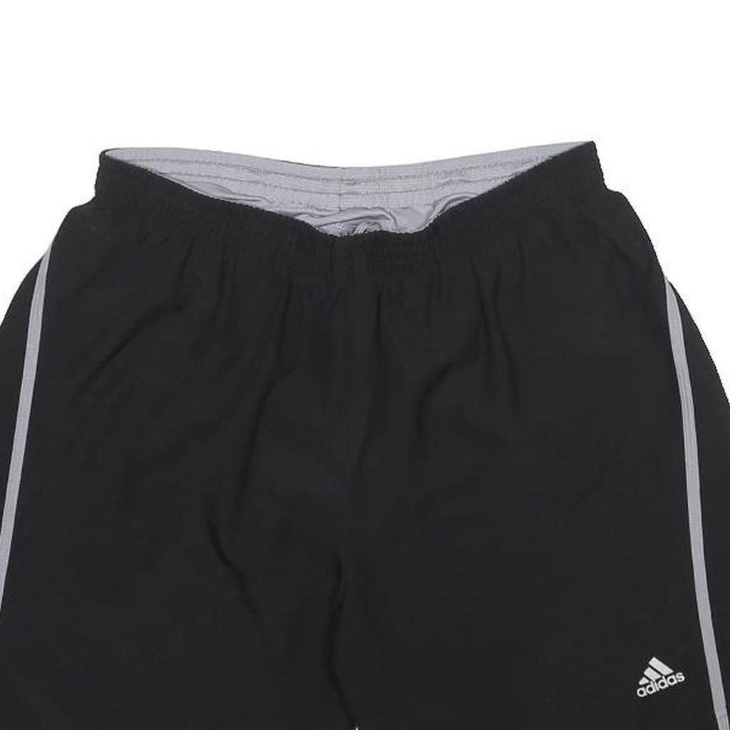 ADIDAS Mens Black Casual Shorts M W26 Sports Gym Polyester Elastic Waist
