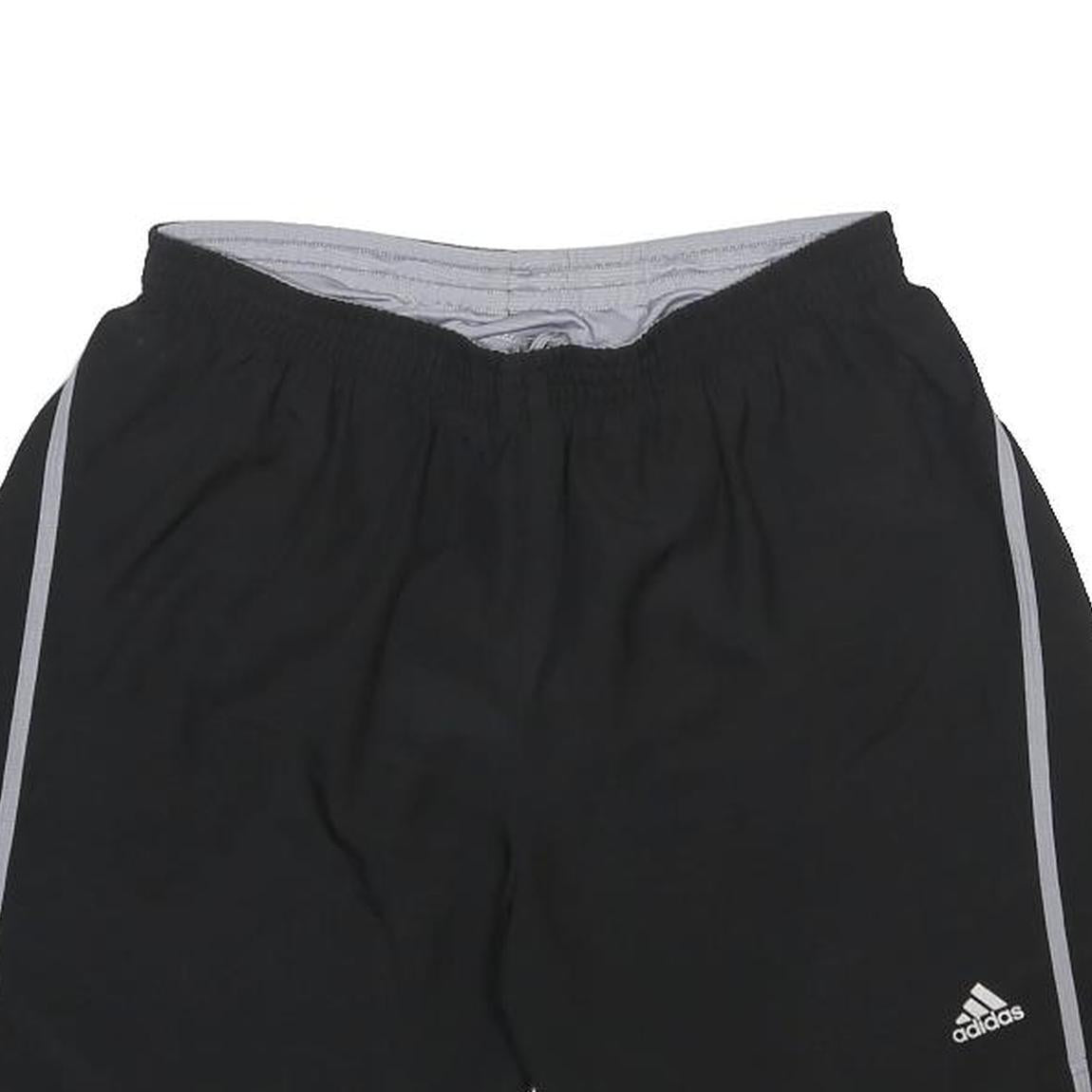 ADIDAS Mens Black Casual Shorts M W26 Sports Gym Polyester Elastic Waist