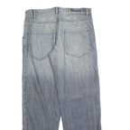 ALAN MANOUKIAN Womens Relaxed Wide-Leg Denim Medium Wash W34 L32 Casual Cotton