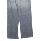 ALAN MANOUKIAN Womens Relaxed Wide-Leg Denim Medium Wash W34 L32 Casual Cotton