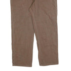 DICKIES Mens Cotton Blend Brown Relaxed Straight Trousers W40 L32 Workwear Zip