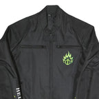 Mens Black Hellfire Power Zip Jacket M Polyester Blend Flame Graphic
