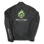 Mens Black Hellfire Power Zip Jacket M Polyester Blend Flame Graphic