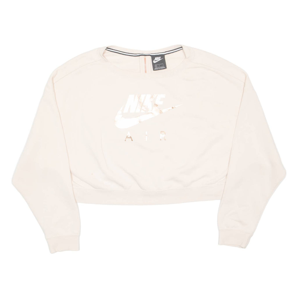 NIKE Cropped Womens Sweatshirt Pink L