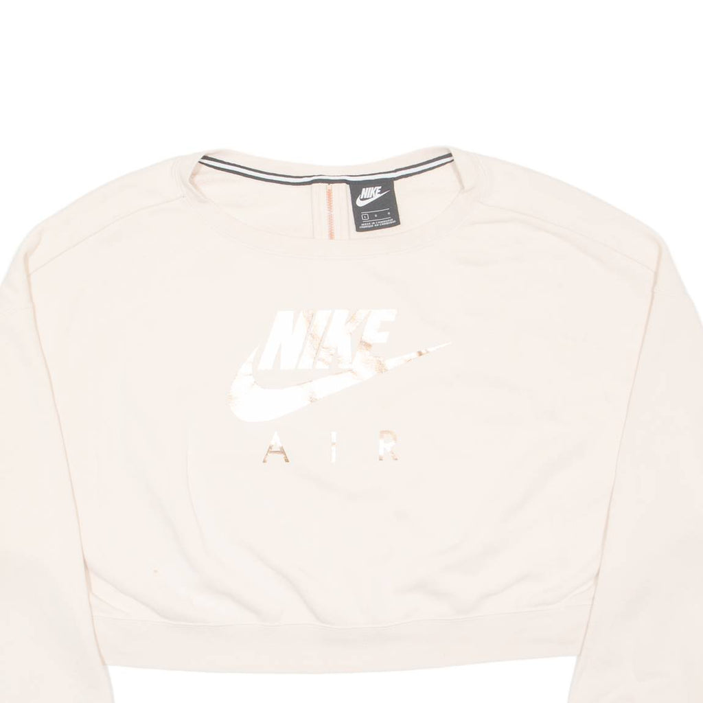 NIKE Cropped Womens Sweatshirt Pink L