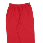 BON WORTH Womens Polyester Relaxed Red Trousers W30 L25 Elastic Waist Casual