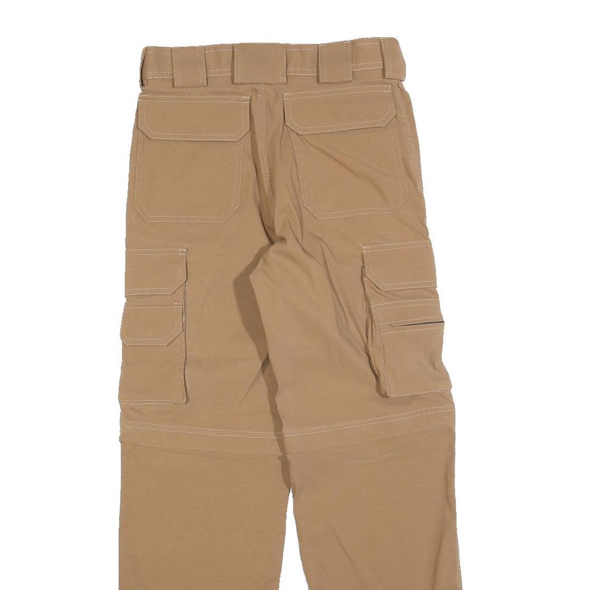 BELTUS Womens Polyester Blend Beige Regular Straight Trousers W27 L28 Cargo
