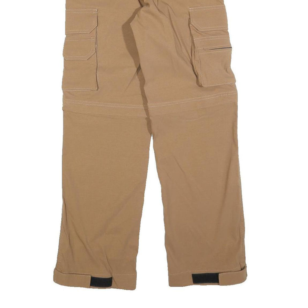 BELTUS Womens Polyester Blend Beige Regular Straight Trousers W27 L28 Cargo