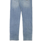 LEE Mens Light Blue Regular Fit Straight Denim Jeans W30 L30 Button Closure