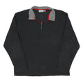 FILA Mens Black Grey Polyester Blend Zip Jacket XL Sports Casual