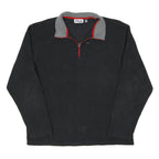 FILA Mens Black Grey Polyester Blend Zip Jacket XL Sports Casual