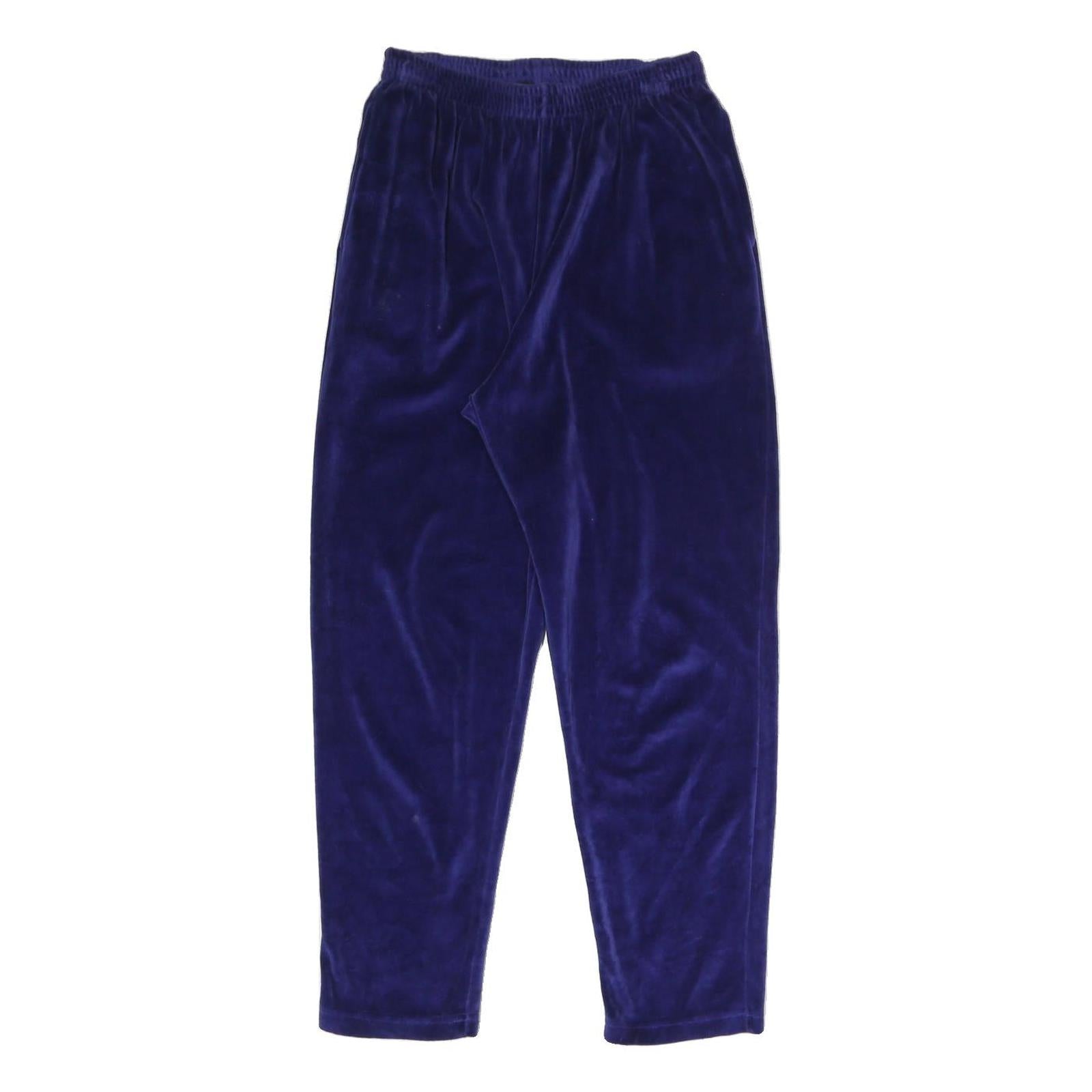 LIZ SPORT Womens Joggers Blue Slim Tapered M W26 L26 Plush Comfort