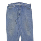 DICKIES Mens Blue Regular Straight Denim Medium Wash W38 L30 Classic Cotton