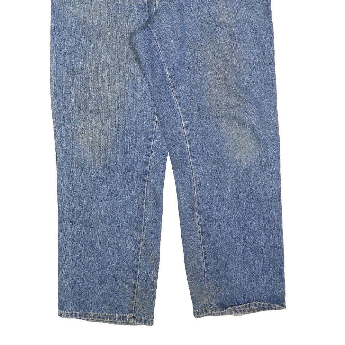 DICKIES Mens Blue Regular Straight Denim Medium Wash W38 L30 Classic Cotton