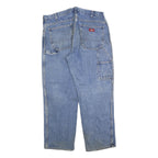 DICKIES Mens Blue Regular Straight Denim Medium Wash W38 L30 Classic Cotton
