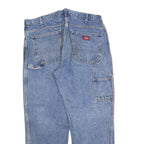 DICKIES Mens Blue Regular Straight Denim Medium Wash W38 L30 Classic Cotton